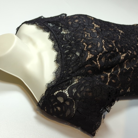 Adrianna Papell Off-Shoulder Lace Dress - Picture 4 of 15